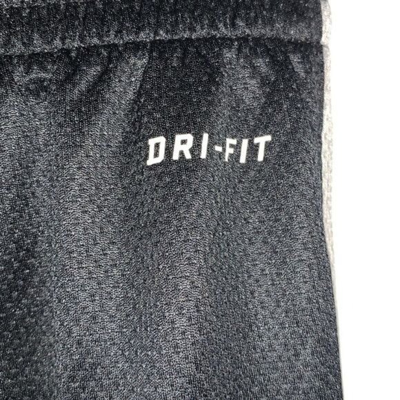 Nike Dri-Fit Black & Gray Track Pants S Polyester Athleisure Wear - Picture 8 of 12